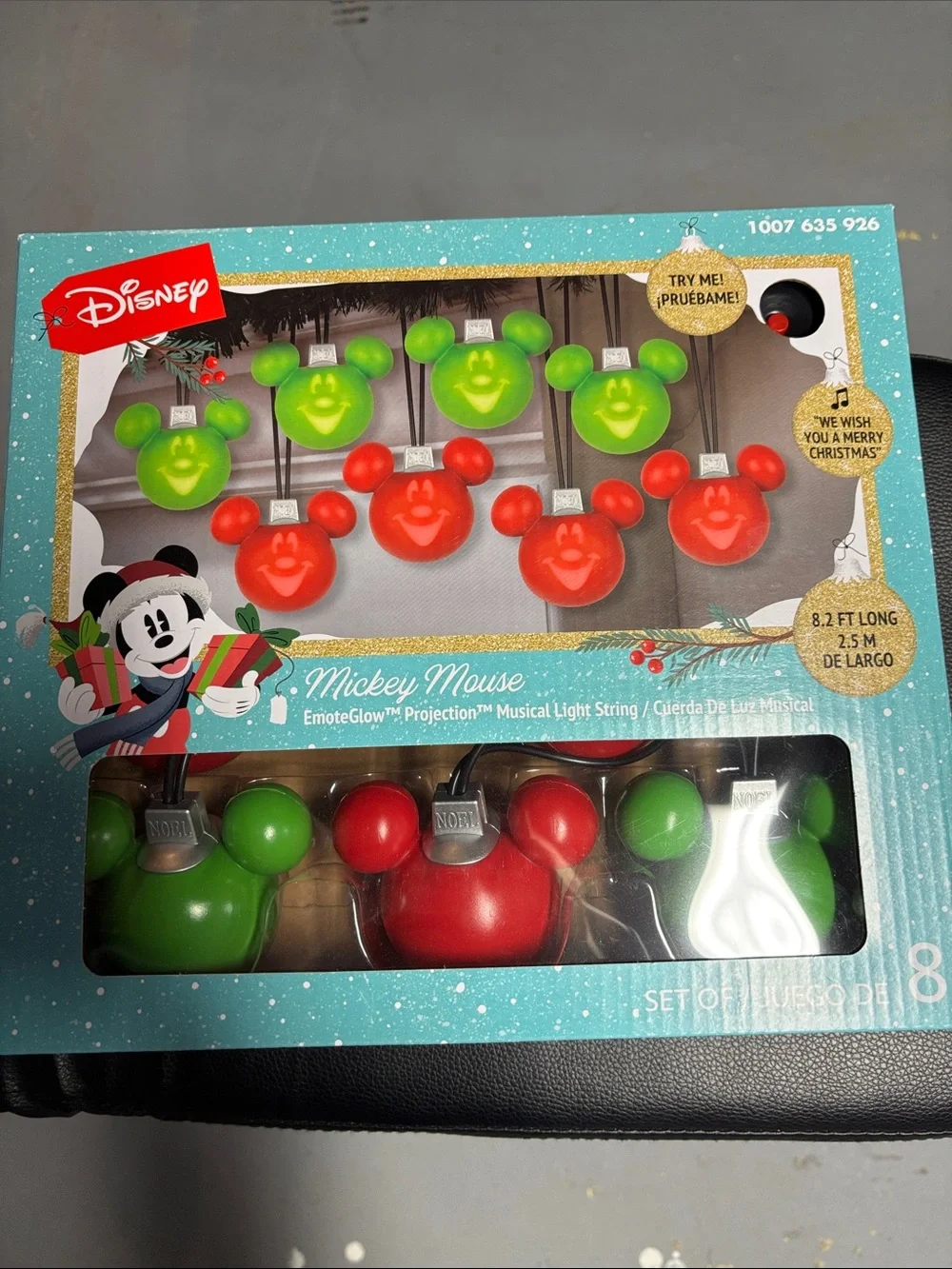 Disney Mickey Mouse Red and Green EmoteGlow Musical Light Set